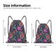 thumbnail image 2 of Fotbe Floral Bolsa Mochila con Cordón Estampada, Bolsa de Gimnasio Deportiva, Bolsa Cinch, Bolsa con Cordón para Hombres y Mujeres-Medium, 2 of 6