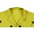 thumbnail image 4 of HAPPY BAY Men's Button Down Hawaiian Shirt Stylish Beach Short Sleeves Aloha Party Casual Tops Summer Funky Holidays Shirts S Mustard_W843, 4 of 6