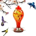 thumbnail image 1 of Alimentador de colibríes Cola de vidrio soplado a mano colorido grande, 1 of 8
