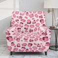thumbnail image 2 of HELLHERO High Stretch 4 Pack Recliner Chair Covers with Side Pocket, Polyester Spandex Washable Recliner Chair Slipcover for Kids and Pets, Pink Leopard Print, 2 of 8