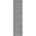 thumbnail image 3 of SAFAVIEH Courtyard April Geometric Indoor/Outdoor Runner Rug, Grey/Navy, 2'3" x 6'7", 3 of 9