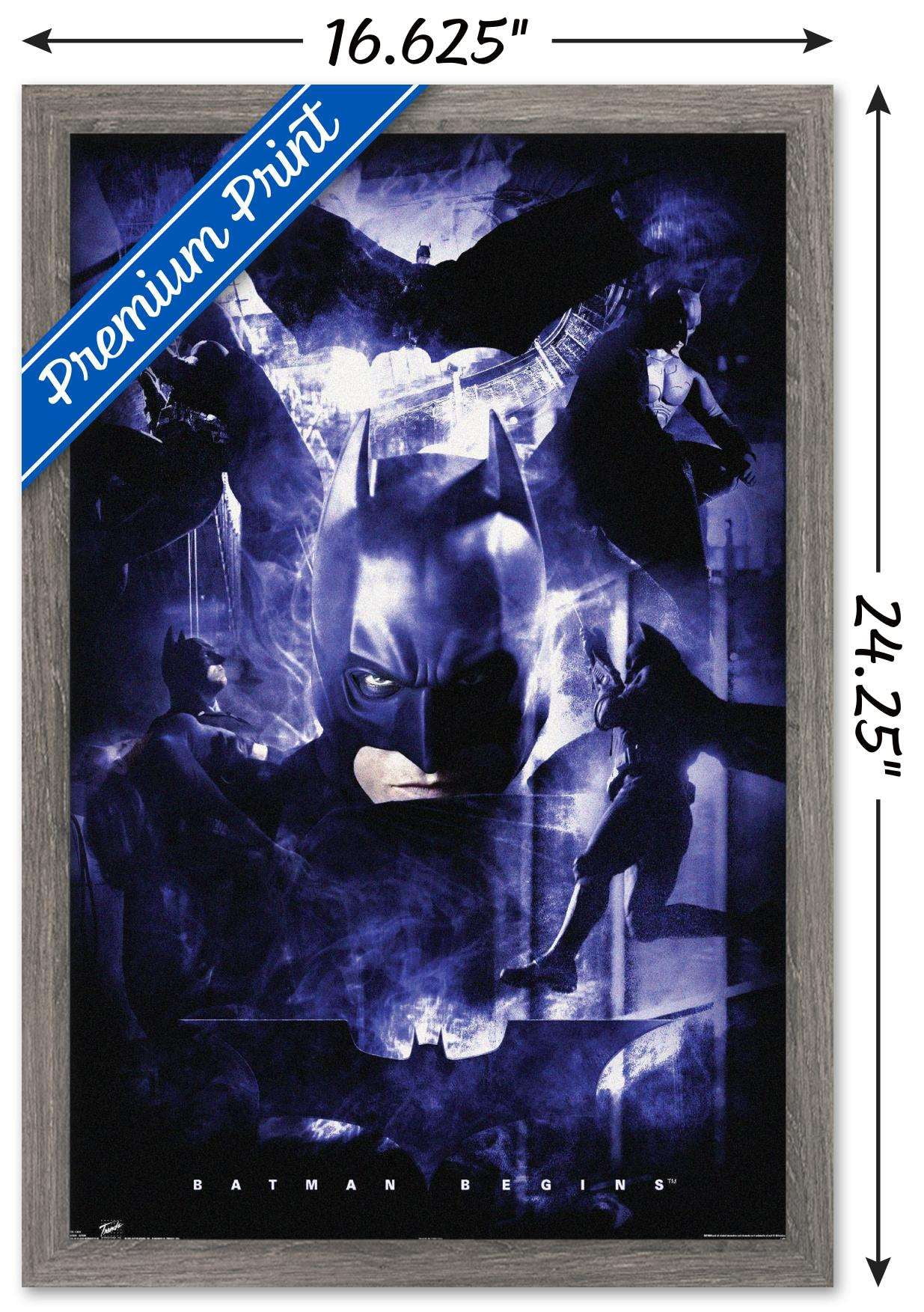 DC Comics - Batman - Action Wall Poster, 14.725" x 22.375", Framed