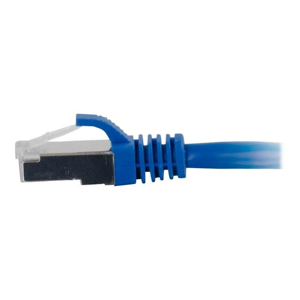 C2G 5ft Cat5e Ethernet CAT 5e (STP) 5 ft Câble de Raccordement Réseau Blindé - Bleu - Câble de Raccordement - RJ-45 (M) à RJ-45 (M) - - STP - - Moulé, Toronné - Bleu