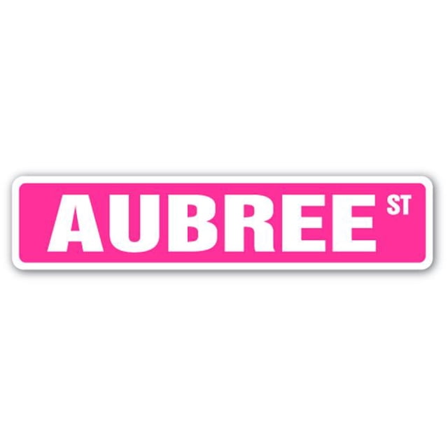 SignMission SS-AUBREE Panneau de Rue Aubree 4 x 18 Po.