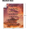 thumbnail image 4 of Christian Gift for Women Religious Gift Throw Blanket Healing Thoughts Soft Prayer Caring Lightweight Inspirational Bible Verse 50X40 Inch Throw Blanket Get Well Soon Men& Women Gifts, 4 of 6