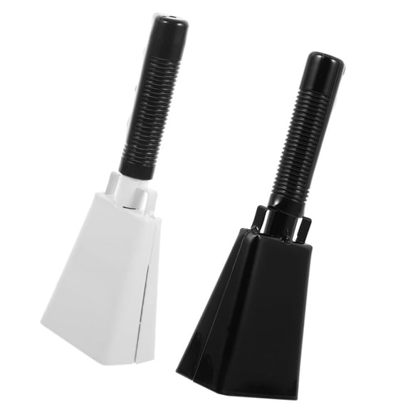 r Cencerro De Metal Mango 2 Piezas, Campana De Mano Para Juegos De Fútbol, Instrumento De Percusión Para Eventos Deportivos, Sonido Claro y Duradero, Accesorio Musical Manual