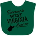 thumbnail image 3 of Inktastic Someone in West Virginia Loves Me Boys or Girls Baby Bib, 3 of 4