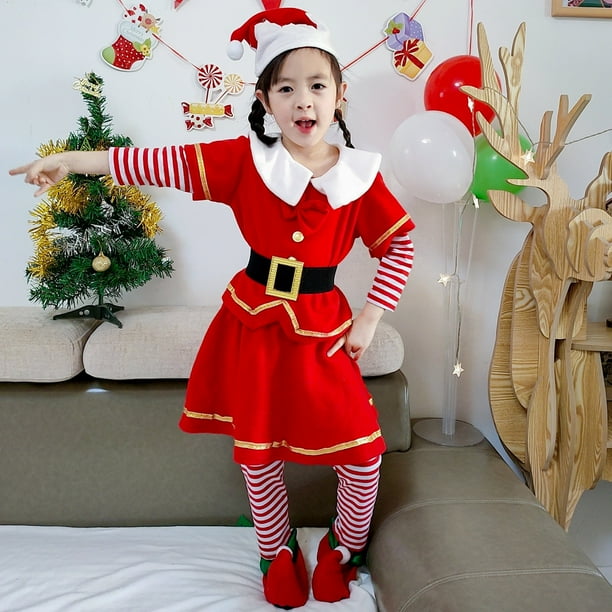 Conjunto De Ropa De Papa Noel Traje De Navidad Para Ninos Pequenos Ninos Invierno Navidad Vestir Traje De Fiesta Ropa De Rendimiento Ropa Para Ninos Blanco Odeerbi LM103 8280 Walmart en linea