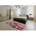 thumbnail image 5 of Ahgly Company Machine Washable Indoor Rectangle Industrial Modern Dusty Pink Area Rugs, 2' x 5', 5 of 7