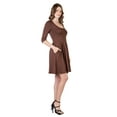 thumbnail image 5 of Womens Scoop Neck Fit and Flare Dress, 5 of 7