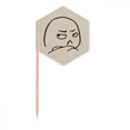 thumbnail image 1 of Get Angry Strabismus Face Cartoon Toothpick Flags Cupcake Picks Party Celebration, 1 of 3