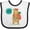 White and Black, variant on Inktastic I Love Camping Summer Camp Boys or Girls Baby Bib