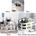 thumbnail image 1 of Laklulu Cesta de plástico portátil para ducha con asa, organizador de almacenamiento para baño, despensa, cocina, dormitorio universitario, 1 of 6