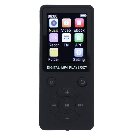 Lecteur de Musique Portable avec Écran de 1,8 Pouces, Lecteur MP3 BT avec Visionneuse FM / Vidéo / Photo / Livre Numérique pour Enfants, Lecteur de Musique MP3 Son HiFi pour Course Jogging Cyclisme