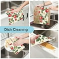 thumbnail image 2 of Yayeee 6 Pack Kitchen Dishcloths for Washing Dishes Soft Absorbent Microfiber Towels, Apple Leaves Pattern, 2 of 9