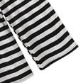 thumbnail image 5 of Gamivast Pajama Sets for Women 2 Piece Striped Short Sleeve Top & Pants Pjs Sets Crew Neck Sleepwear Casual Loose Fit Loungewear Nightwear Outfits, 5 of 5