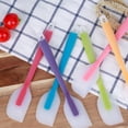 thumbnail image 3 of Spatule en Silicone en une Seule Pièce Translucide Résistant à la Chaleur Spatule de Cuisson Non Raclant Ustensile de Cuisine, Violet, 3 of 8