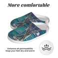 thumbnail image 6 of KLL Flowers in Glass Vase Pattern Adult Unisex Cozy Slippers,Fuzzy Slip-on Slippers TPR Sole Slippers Comfort Plush Home Footwear for Indoor & Outdoor-39/40, 6 of 7