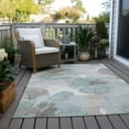 thumbnail image 5 of Addison Rugs Machine Washable Indoor/ Outdoor Floral Modern Chantille Rug 10' x 14' - Seafoam, 5 of 5