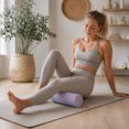 thumbnail image 4 of Foam Roller For Exercise, Textured Foam Roller For Yoga And Fitness, Foam Roller For Home Workout,Light Purple - 30Cm, 4 of 5