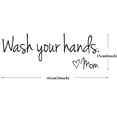thumbnail image 2 of Coofit 2PCS Wall Sticker Creative Letter Sign Waterproof Wall Decal Bathroom Sticker, 2 of 10