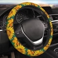 thumbnail image 5 of Naloa Vibrant Sunflower Painting Elastic Steering Wheel Cover, Auto Steering Wheel Cover – 15 Inch, Fit Suvs,Vans Cars,Trucks, 5 of 6