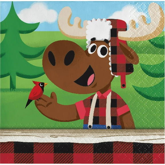 Lumberjack Beverage Napkins (16 ct)