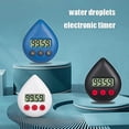 thumbnail image 2 of （White）Donkivvy Digital Shower Timer Waterproof 3 Colour Energy Saver Digital Timer Toothbrush Timer White Drop LCD Shower Timer, 2 of 5