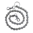 thumbnail image 1 of 1Pcs Silver Metal Pants Chain for Punk Style Hip Hop Jewelry 11.8X1.8X0.4In, 1 of 8