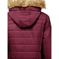 thumbnail image 3 of Hat and Beyond Womens Puffer Jacket Cold Control Mid-Length with Detachable Hood, 3 of 6