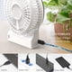 thumbnail image 3 of Mini ventilador de escritorio portátil con batería, ventilador de mano recargable y alimentado por USB, flujo de aire fuerte, 3 velocidades Fokelyi CPB-DE-LYY555-1, 3 of 6
