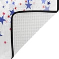 thumbnail image 4 of FREEAM America Flag Galaxy Stars Non Slip Area Rug for Living Dinning Room Bedroom Kitchen 58 x 80 Inch, 4th of July Nursery Rug Floor Carpet, 4 of 6