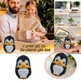 thumbnail image 2 of Ramiter Handmade Wool Crochet Cute Doll Penguin Funny Expression Bag Crochet Buckle Pendant, 2 of 5