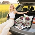 thumbnail image 6 of 2-Pack Waterproof Travel Laundry Bag Lightweight Polyester Duffle with Top Handle for Beach/Camping/School Teacup Filled with Cherries, 6 of 7