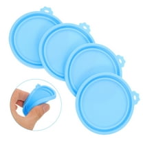 ROSENICE 4Pcs -leakage Fresh-keeping Silicone Pet Food Can Lids for Dog and Cat Food Cans