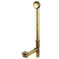 thumbnail image 4 of Kingston Brass  Made To Match 18-Inch Tub Waste and Overflow with Lift & Lock Drain Antique Brass, 4 of 5