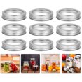 thumbnail image 1 of unbranded 20Ud Tapas Metálicas Para Frascos Tapas De Reutilizable Plata, 1 of 7