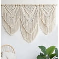 thumbnail image 1 of Colgante de Pared de Macramé, Tapiz de Macramé para Colgar en La Pared, Tapiz de Hojas Tejidas A Mano Bohemio, Decoración Tejida Bohemia para Apartamento, Galería, Sala de Estar, 1 of 9
