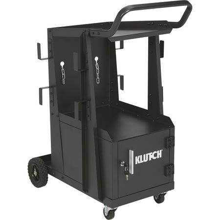 

Klutch 2-Tier Welding Cart w/Locking Cabinet- 31 1/2inLx16 1/8inWx28inH