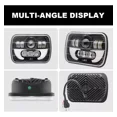 thumbnail image 3 of Par Faros 5x7 Cuadrado Jeep Cheroke Nissan Camión D21 Yj Xj, 3 of 8