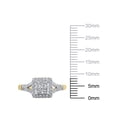 thumbnail image 4 of 1/2 Carat T.W. (I2 clarity, H-I color) Brilliance Fine Jewelry Diamond Quad Engagement Ring in 10kt Yellow Gold, Size 6, 4 of 5