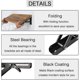 thumbnail image 2 of 2pcs Folding Shelf Brackets - Heavy Duty Metal Collapsible Triangle Shelf Bracket, Diy Wall Mounted Folding Table Hinge, Space Saving For Bench Table-, 2 of 5
