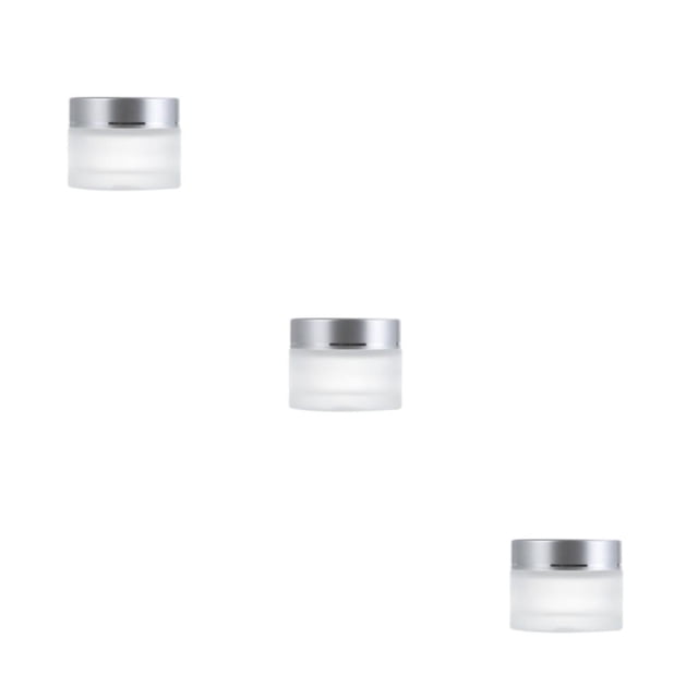 Guardoinrt Refillable Glass Cosmetic Container - Convenient And Environmentally Friendly Durable And Wear-resistant Matte Cosmetic silvery 10g,1 3Set
