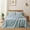 Dusty Blue-Queen, variant on Pure Flax Linen Bedding Set - Stone Washed Fabric Deep Pocket Fitted Sheet Farmhouse Flat 2owcases ( Full)