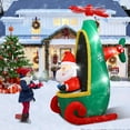 thumbnail image 2 of 8FT Christmas Inflatables Santa Claus Helicopter Outdoor Decorations, Christmas Decorations Outdoor with LED Lights, Christmas Blow Up Yard Decorations for Home Yard Garden Party, 2 of 6