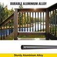 thumbnail image 2 of 101 Piece Metal Deck Posts 26x0.75 Inch Stair Railings with Screws Aluminum Deck Railings for Wood Composite Decks Outdoor Stairs Porches, 2 of 6