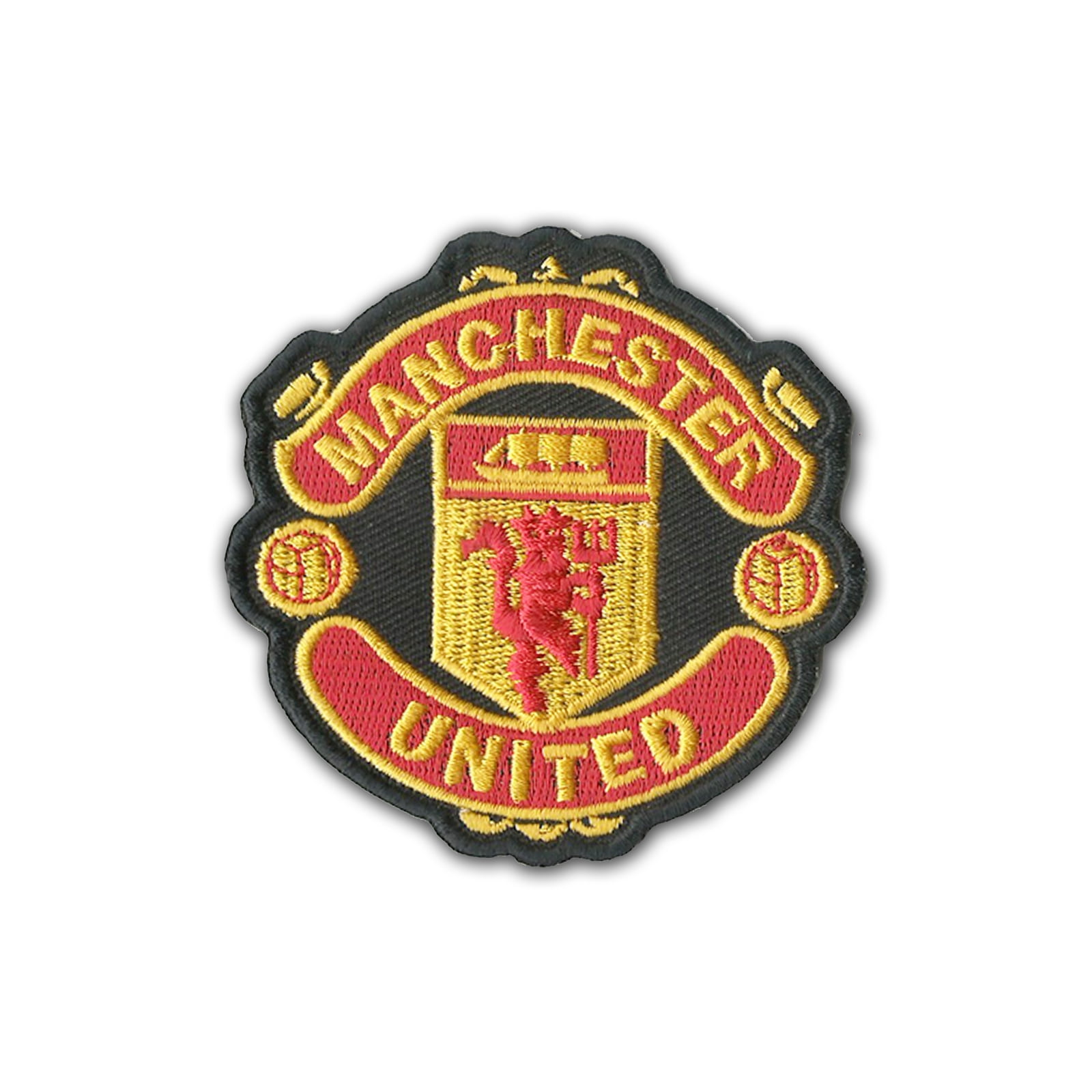 Vintage Manchester United Crest Old Trafford Football Soccer Shirt Jersey Embroidered Iron Sew On Patch Badge 