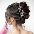 thumbnail image 2 of Horquillas para el pelo de boda, tocado de perlas para boda, accesorios para el pelo de cristal, 2 of 6