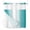 Teal Green, variant on No Hook Shower Curtain, Teal Ombre Stall Bathroom Curtains with Snap in Liner, Turquoise White Gradient Modern Abstract Art Waterproof Washable Fabric Shower Curtain Set, 48"W x 72"L