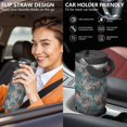 thumbnail image 4 of Camouflage 30oz Handheld Travel Tumbler with Handle – Double Wall Stainless Steel Insulated Cup, Flip Straw Lid, Leak-Proof & BPA-Free for Hot and Cold Drinks – Durable Coffee & Juice Mug Black, 4 of 6